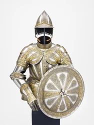 Halbrüstung und Targe für den Fußdienst, ca. 1600