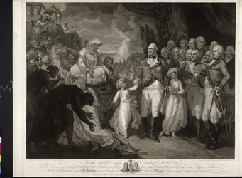 Marquis Cornwallis mit den zwei indischen Prinzen