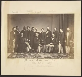 Prinz von Wales und Gefolge (New York). 1860