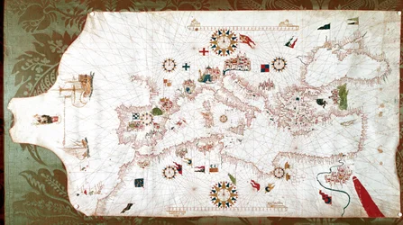 Karte des Mittelmeers