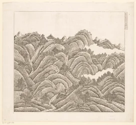 Ansicht eines Teils des kaiserlichen Sommerpalastes in Chengde (Jehol) in China