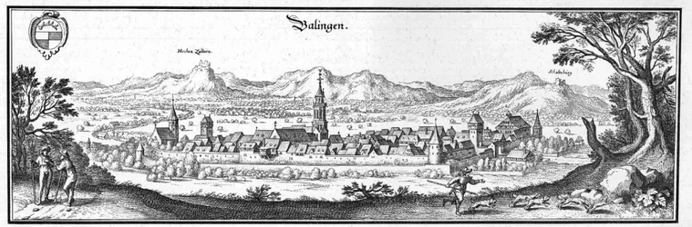 Balingen - Auszug aus Topographia Sueviae (Schwaben)