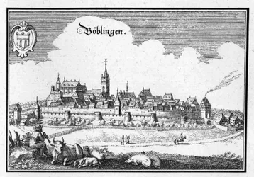 Böblingen - Auszug aus Topographia Sueviae (Schwaben)
