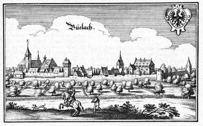 Bülach - Auszug aus Topographia Sueviae (Schwaben)