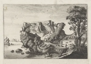 Anthropomorphe Landschaft in Form eines Männerkopfes