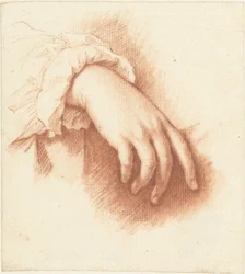 Studie einer rechten Hand