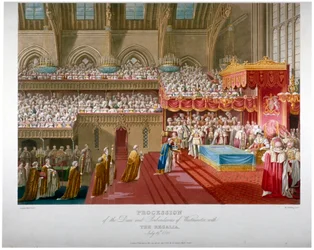 Krönung von König George IV., Westminster Hall, London, 1821-1824