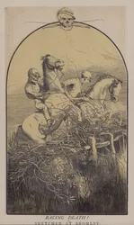 Rennen gegen den Tod! (Farblithografie)