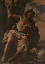 Der Heilige Johannes der Täufer predigt