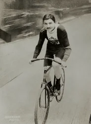 Porträt des deutschen Radfahrers Thaddeus Robl
