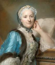 Porträt von Madame Anne-Jeanne Cassanéa de Mondonville, geborene Boucon (1708-1780)