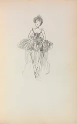 Italienisches Skizzenbuch: Ballerina Seite 231, 1898-1899