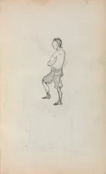 Italienisches Skizzenbuch: Stehender Junge, Seite 245, 1898-1899