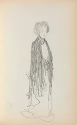 Italienisches Skizzenbuch: Stehende Frau Seite 213, 1898-1899