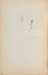 Italienisches Skizzenbuch: Zwei Profile Seite 258, 1898-1899