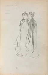 Italienisches Skizzenbuch: Zwei stehende Frauen, Seite 4, 1898-1899
