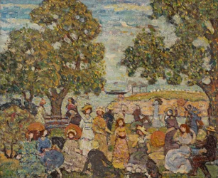 Landschaft mit Figuren