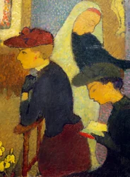 Les Trois Femmes. Gemälde von Maurice Denis (1870-1943). Privatsammlung.