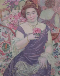 Marthe mit einer Rose, 1909