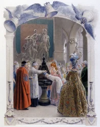 Adelstaufe im 18. Jahrhundert, c.1900 (Illustration)