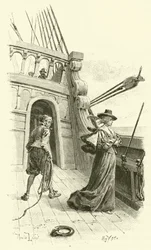 Illustration für Die drei Musketiere (Stich)