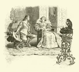 Illustration für Die drei Musketiere (Gravur)