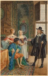 Molière krank (Illustration)