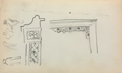 Italienisches Skizzenbuch: Architektonische Details und Figuren (Seite 199)