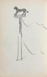 Italienisches Skizzenbuch: San Marco Löwe (?) (Seite 39)
