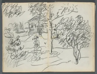 Skizzenbuch, Die Dells, Nr. 127, Seite 066 & 67: Landschaft