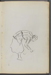 Skizzenbuch, The Dells, Nr. 127, Seite 089: Gebeugte Figur
