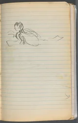 Skizzenbuch, Seite 072: Schwimmende Figur