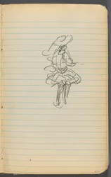 Skizzenbuch, Seite 123: Weibliche Figur