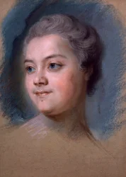 Porträt von Mademoiselle de Chastagner de Lagrange