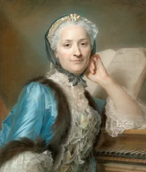 Porträt von Madame Anne-Jeanne Cassanéa de Mondonville, geborene Boucon (1708-1780)