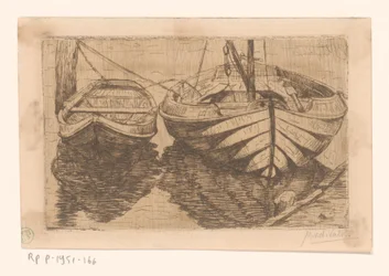 Ruderboot und Segelboot