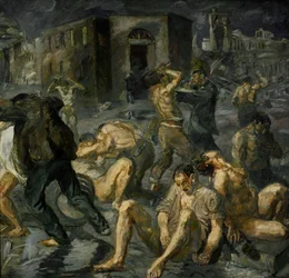 Szene aus der Zerstörung von Messina