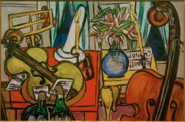 Stilleben mit Cello und Bassgeige