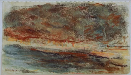 Abendlandschaft in Hamburg