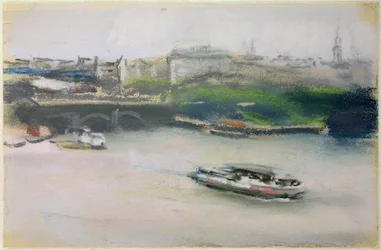 Binnenalster mit der Lombardsbrücke, Hamburg, 1910