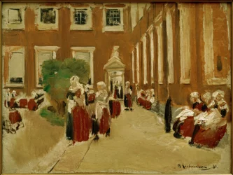 Freistunde im Amsterdamer Waisenhaus