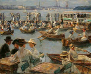 Auf der Alster in Hamburg, 1910