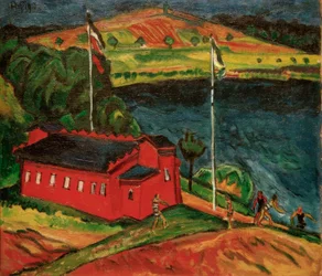 Das rote Badehaus