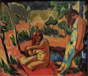 Frauen am Waldrand