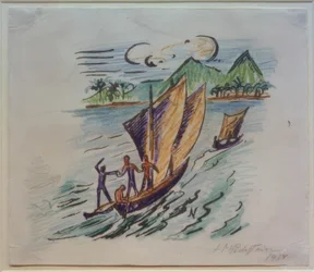 Reisebilder Italien - Südsee (Segelboote auf Palau)
