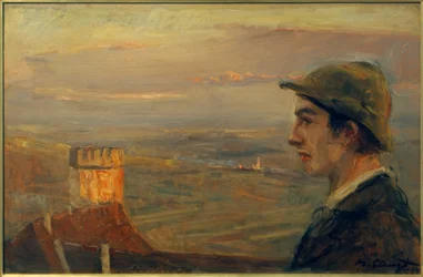 Buwi Griesinger mit Ausblick über Neukastel