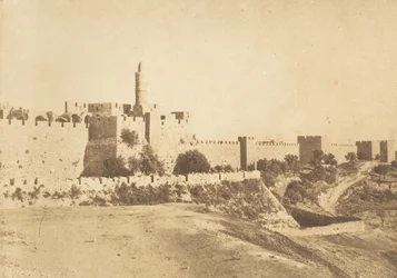 Château de David Daoud Kalessy und Mauern von Jerusalem