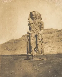 Koloss-Monolith von Amenophis III., in Theben, 1849-50