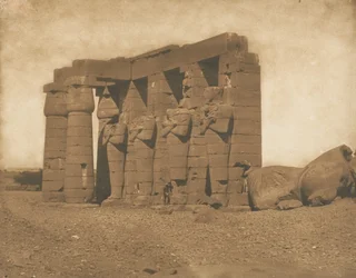 Kolossen des Ramesséum, 1850