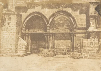 Fassade der Kirche des Heiligen Grabes in Jerusalem Nr. 1